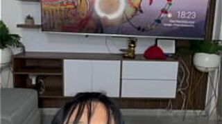 Beautiful Latina plays with her dildos - porn video