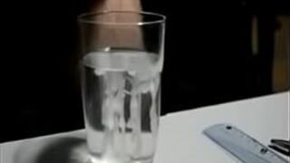 cum in the glass - porn video