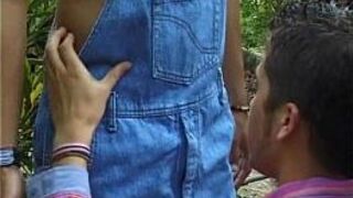 Young gay lover seduces a terrific redneck twink - porn video