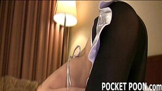 Lola rubbing her pussy through pantyhose - porn video