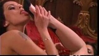 Horny girls licking pussy - porn video