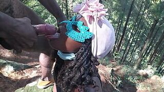 Fifty Shades Black The best thing about going for a walk in the jungle is that your friend gets horny and we end up having a threesome with hard penetration and she ends up eating the cum - porn video