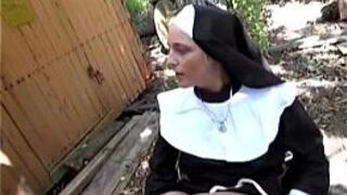 Naughty german nun loves cock - porn video